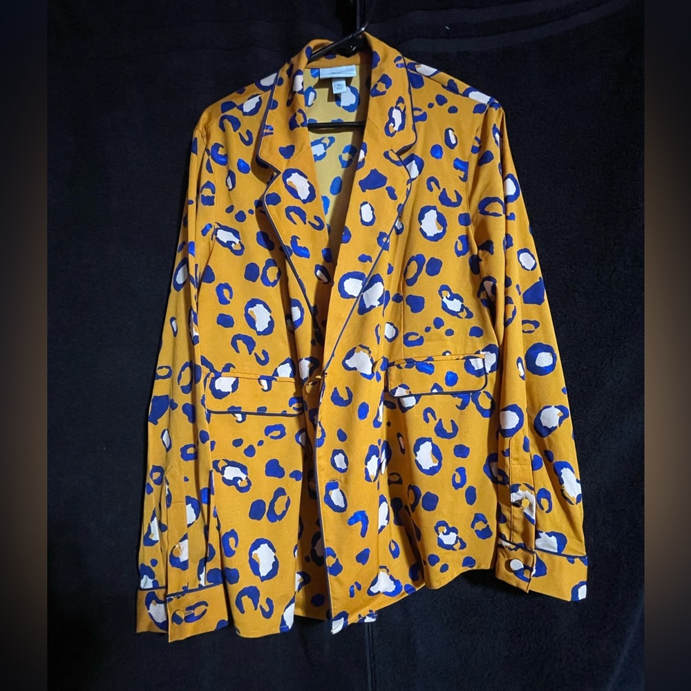 3.1 Phillip Lim Yellow Leopard Print Blazer